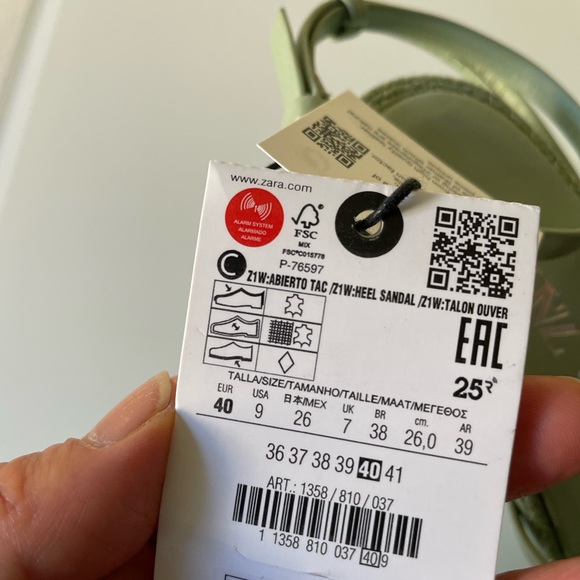 ZARA HEELED LEATHER SANDALS WITH JUTE INSOLE - Picture 6 of 15